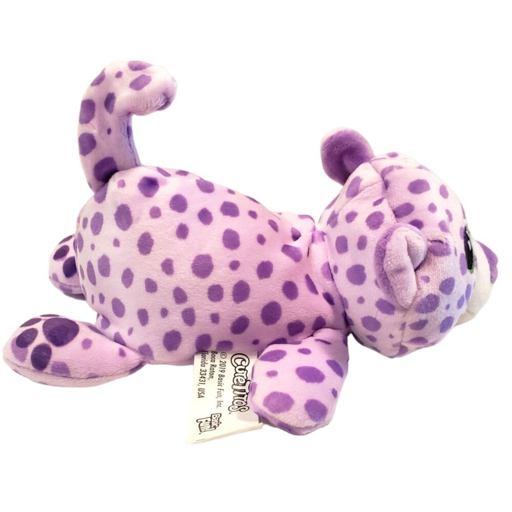 Purple Cheetah Cat Chili Pepper Rapidito Stuffed Animal Toy Cutetitos Basic Fun - Picture 4 of 6